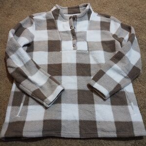 Plaid Fleece Pullover